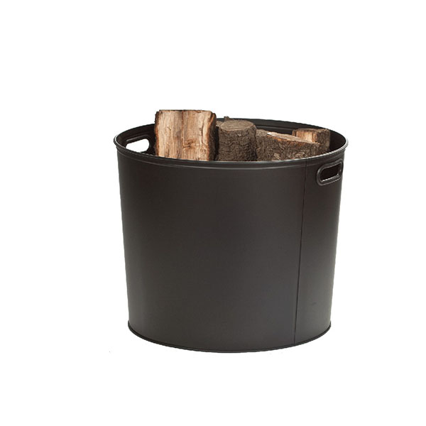 Dagan Log Bucket - Black