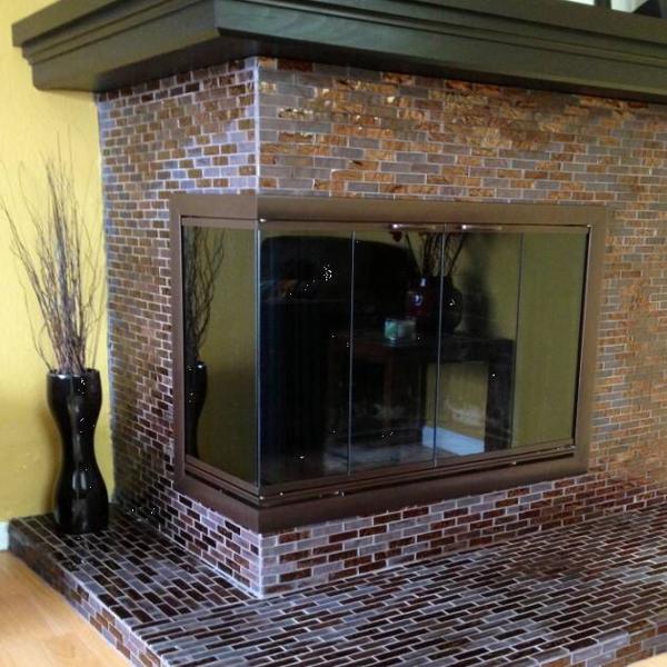 Masonry Custom Fireplace Doors - Brookfield Multi Sided