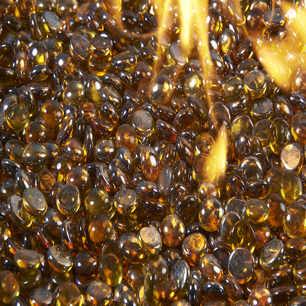 The Outdoor GreatRoom Company Amber Tempered Fire Glass Gems