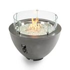 The Outdoor GreatRoom Company Midnight Mist Cove Edge 42" Round Gas Fire Pit Bowl - ships as a Propane Fire Pit and comes with a Natural Gas Conversion Kit (if needed)