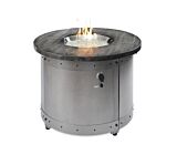 The Outdoor GreatRoom Company Edison Round Gas Fire Pit Table - ships as a Propane Fire Pit and comes with a Natural Gas Conversion Kit (if needed)