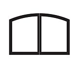 Door Set, Black, Arch