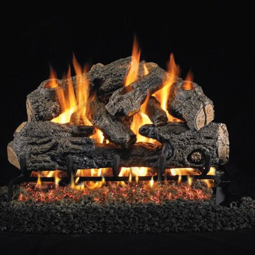 Peterson Real Fyre Charred Northern Outdoor Vented Gas Log Set 18-30"
