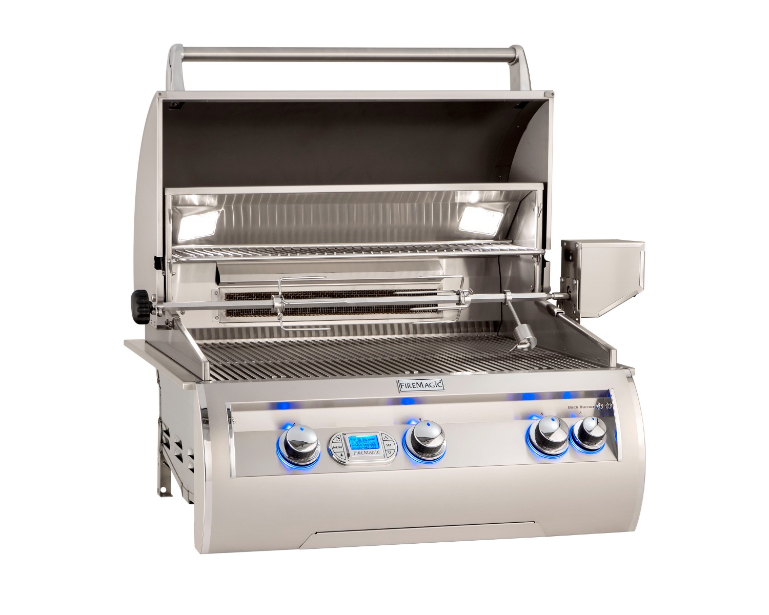 Fire Magic Echelon Diamond E660I 30-Inch Built-In Grill with Rotisserie - Digital Thermometer, Natural Gas