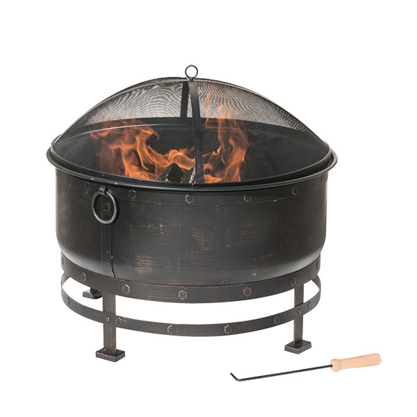 Dagan Fire Pit - Bronze-Cauldron