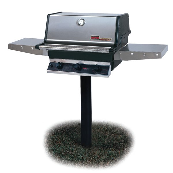 MHP Grills THRG2 In Ground Post-Mount Hybrid Grill