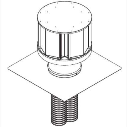 Direct vent insert kit - two 30 - liners, plus term cap components