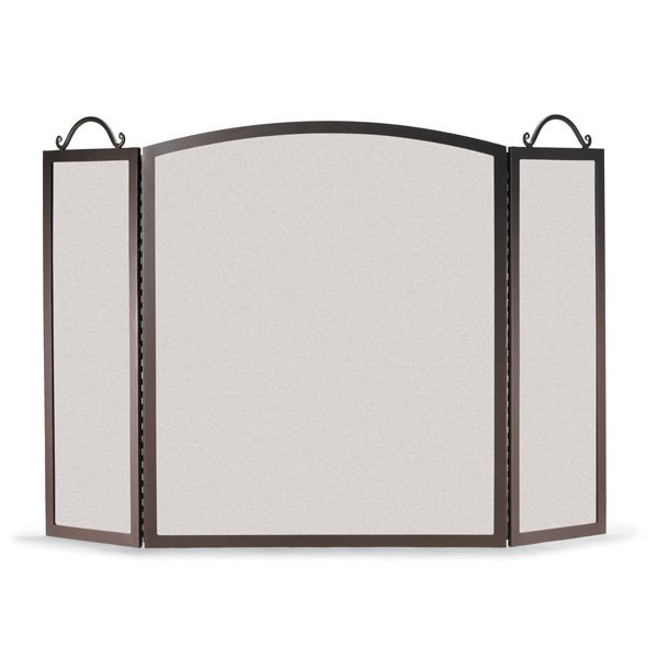 Pilgrim Napa Forge Traditional Arch 3 Fold Fireplace Screen