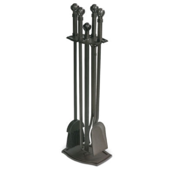 Pilgrim Ball and Claw Wrought Iron Tools - Black Finish