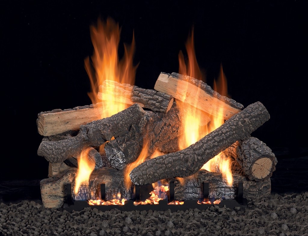 Empire Ponderosa Ventless Gas Log Set with Variable Flame Control Option