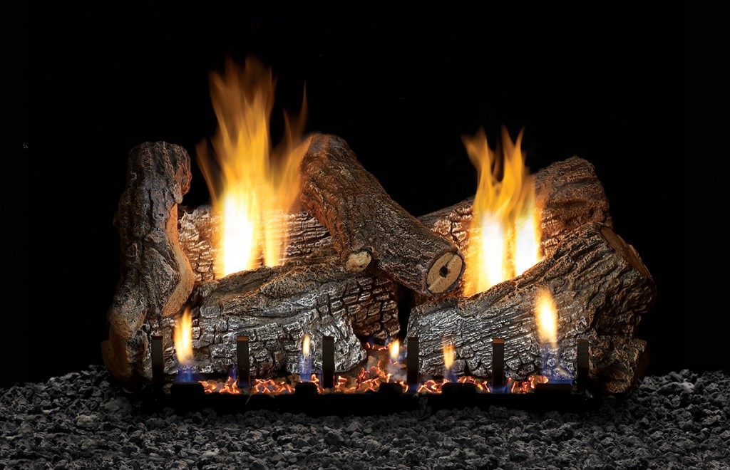Empire Sassafras Ventless Gas Log Set with Variable Flame Control Option
