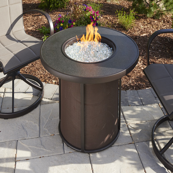 Fire Pit Tables Fireplace, Providence Stainless Steel Propane Gas Fire Pit Table