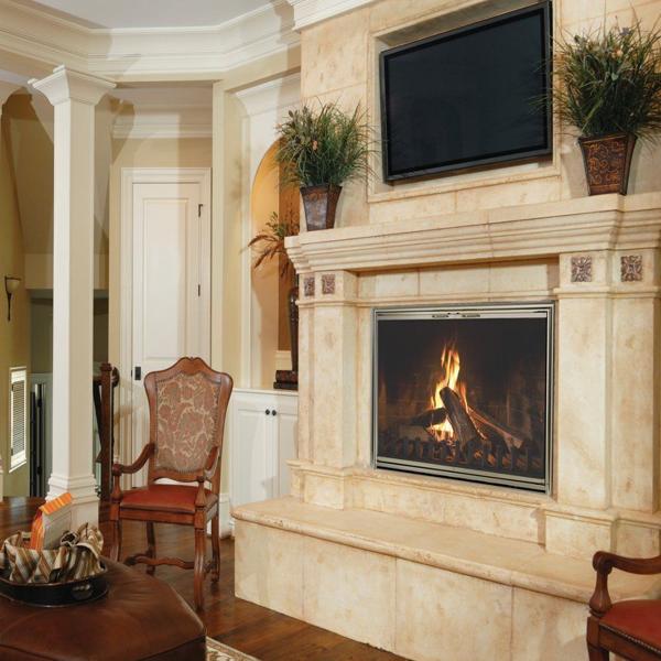 Masonry Custom Fireplace Doors - Silhouette