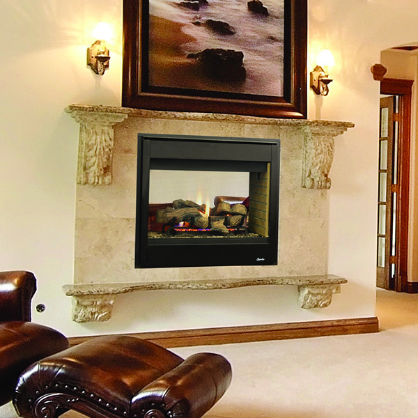 Superior DRT35ST Direct Vent See Through Gas Fireplace 35"