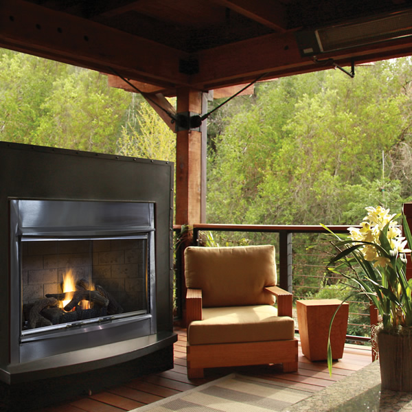 Superior VRE4342 Gas Outdoor Fireplace 42"